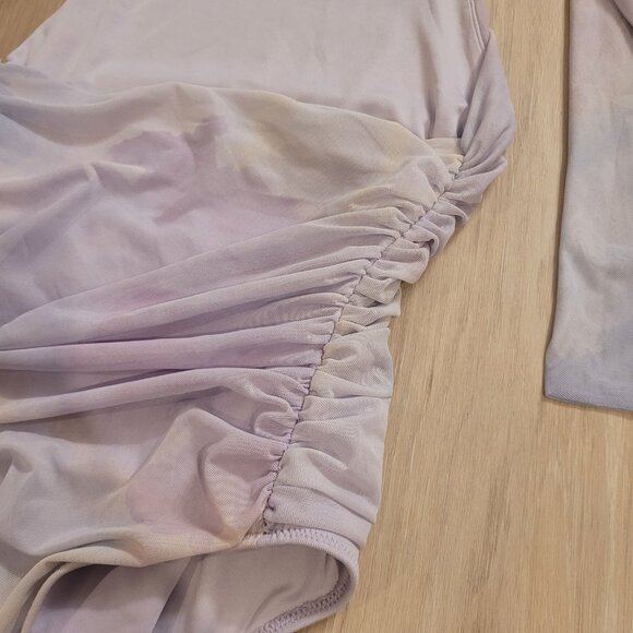 ZARA | Tie Dye Halter Mesh Bodysuit | Sz. XS - Picture 8 of 10